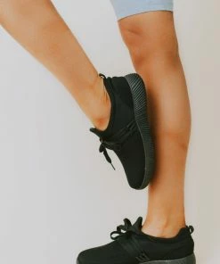 Lucy Avenue Luley Lace Up Sneakers Black Shoes