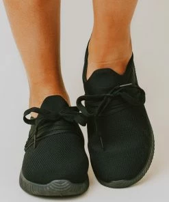 Lucy Avenue Luley Lace Up Sneakers Black Shoes