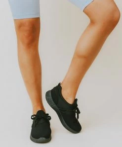 Lucy Avenue Luley Lace Up Sneakers Black Shoes