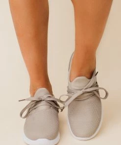 Lucy Avenue Luley Lace Up Sneakers Dark Taupe