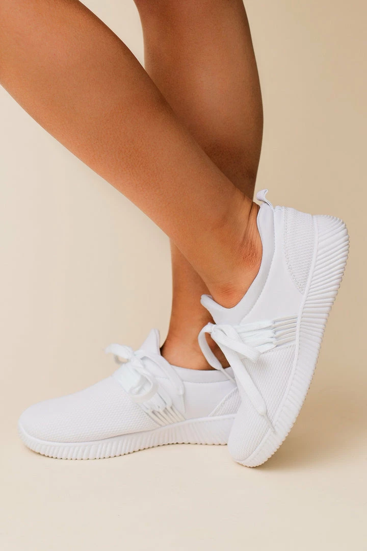 Lucy Avenue Luley Lace Up Sneakers White 3 Lucy Avenue Luley Lace Up Sneakers White