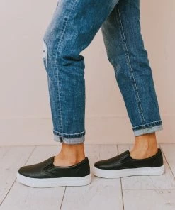 Perforated Sneakers Black Shoes