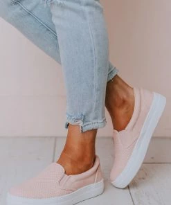 Perforated Sneakers Pink
