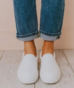 Perforated Sneakers White Shoes
