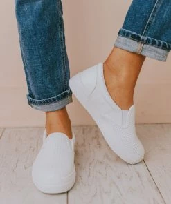 Perforated Sneakers White Shoes