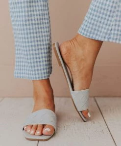Shoes Weaved Band Sandal Ash Grey