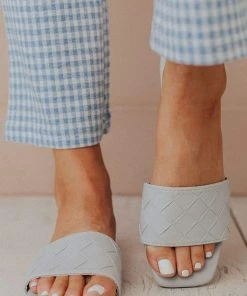 Shoes Weaved Band Sandal Ash Grey