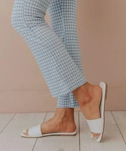 Shoes Weaved Band Sandal White