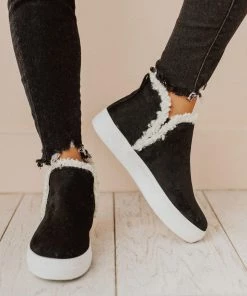 Booties Wilford Sherpa Sneakers Black Shoes
