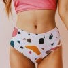 Lucy Avenue Breezy Reversible Mid Rise Bottom Flamingo And Utopia Swim