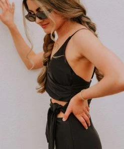 Lucy Avenue Swim Puerto Rico Cutout One Piece Black