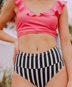 Lucy Avenue Sandy Bottom Black & White Stripes