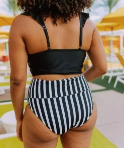 Lucy Avenue Sandy Bottom Black & White Stripes 26 Lucy Avenue Sandy Bottom Black & White Stripes