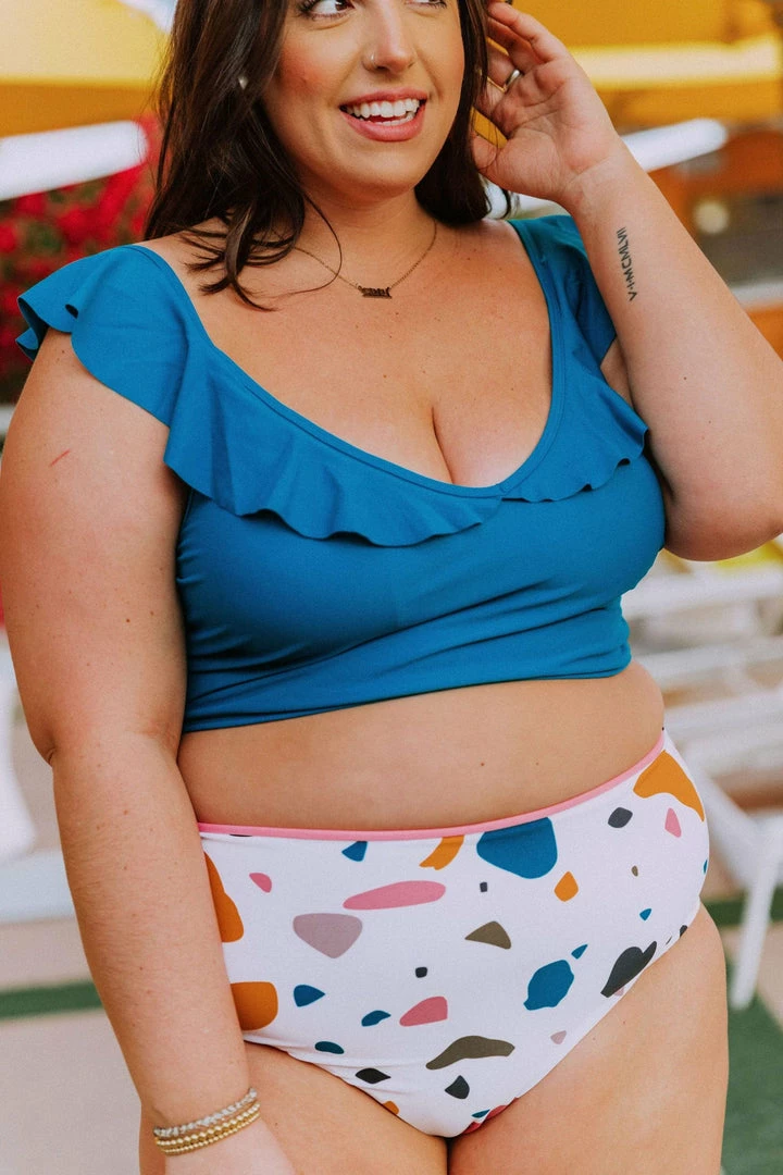 Lucy Avenue Tulum Ruffle Top Lagoon 4 Lucy Avenue Tulum Ruffle Top Lagoon