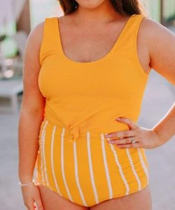 Lucy Avenue Ultra High Waisted Bottoms Solstice Swim