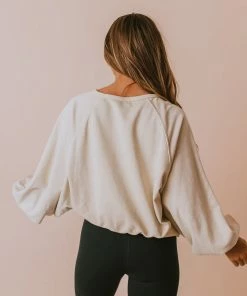 Vendor-unknown Tops Hattie Long Sleeve Pullover Natural