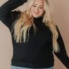 Vendor-unknown Tops Plus Size EXCLUSIVE! Ally Pocket Pullover With Back Zipper Black