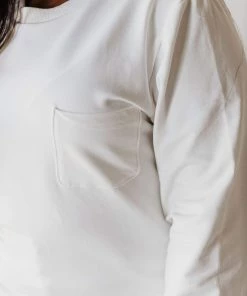 Vendor-unknown Plus Size EXCLUSIVE! Ally Pocket Pullover With Back Zipper Ivory