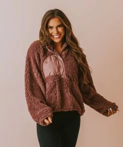 Vendor-unknown Scout Half Button Down Pullover Cocoa