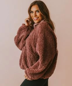 Vendor-unknown Scout Half Button Down Pullover Cocoa