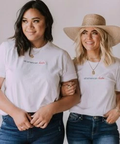 Tops All American Babe Embroidered Tee