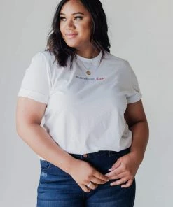 Tops All American Babe Embroidered Tee