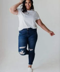 Tops All American Babe Embroidered Tee