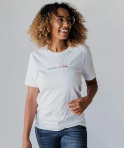 Tops All American Babe Embroidered Tee