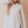 Vendor-unknown Tops Donnie Button Down Top Ivory