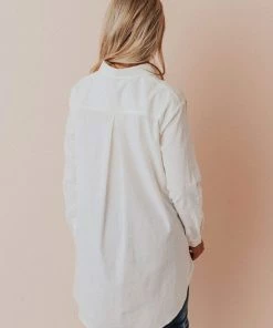 Vendor-unknown Tops Donnie Button Down Top Ivory