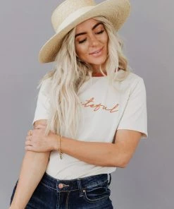 Vendor-unknown Grateful Embroidered Tee Tops 22 Vendor-unknown Grateful Embroidered Tee Tops