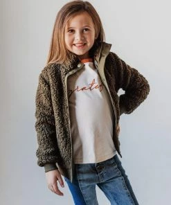 Vendor-unknown Marshall Teddy Bomber Jacket Olive KIDS