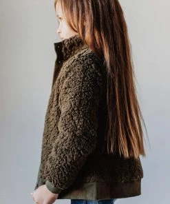 Vendor-unknown Marshall Teddy Bomber Jacket Olive KIDS