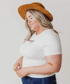 Vendor-unknown Plus Size EXCLUSIVE! Merry Embroidered Tee Tops 12 Vendor-unknown Plus Size EXCLUSIVE! Merry Embroidered Tee Tops