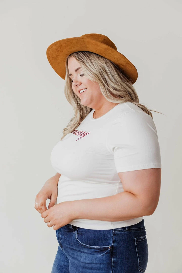 Vendor-unknown Plus Size EXCLUSIVE! Merry Embroidered Tee Tops 7 Vendor-unknown Plus Size EXCLUSIVE! Merry Embroidered Tee Tops