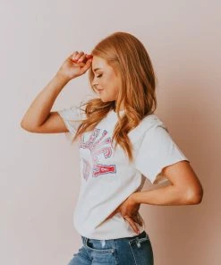 Vendor-unknown America USA Distressed Tee Tops