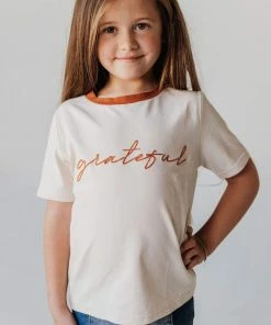 Vendor-unknown Kid's Grateful Embroidered Tee KIDS