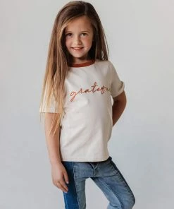 Vendor-unknown Kid's Grateful Embroidered Tee KIDS