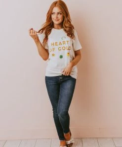 Vendor-unknown Heart Of Gold Tee Cream