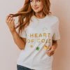Vendor-unknown Heart Of Gold Tee Cream