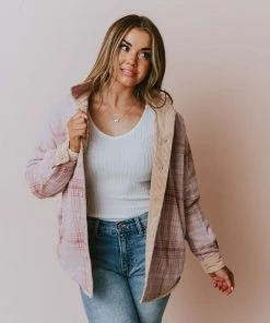 Lucy Avenue Tops Olivia Reversible Corduroy Jacket Camel