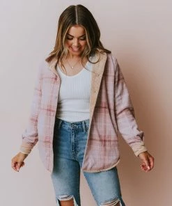 Lucy Avenue Tops Olivia Reversible Corduroy Jacket Camel