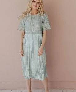 Vendor-unknown Katerina Pleated Dress Mint