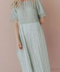 Vendor-unknown Katerina Pleated Dress Mint