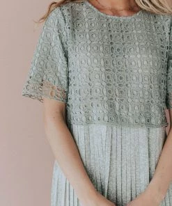 Vendor-unknown Katerina Pleated Dress Mint