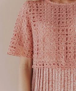 Vendor-unknown Dresses Katerina Pleated Dress Rose Tan 14 Vendor-unknown Dresses Katerina Pleated Dress Rose Tan