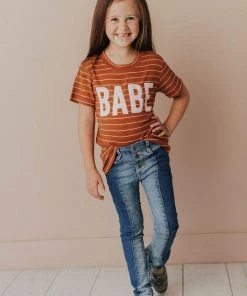Vendor-unknown KIDS BABE Striped Tee Kid's