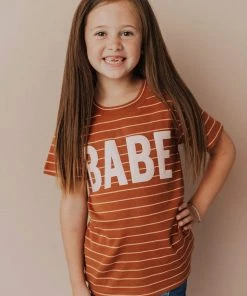 Vendor-unknown KIDS BABE Striped Tee Kid's