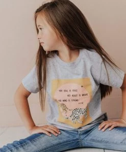 Vendor-unknown Kid's KIDS Soul, Heart, Mind Tee Heather Grey
