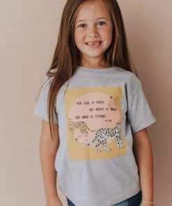 Vendor-unknown Kid's KIDS Soul, Heart, Mind Tee Heather Grey
